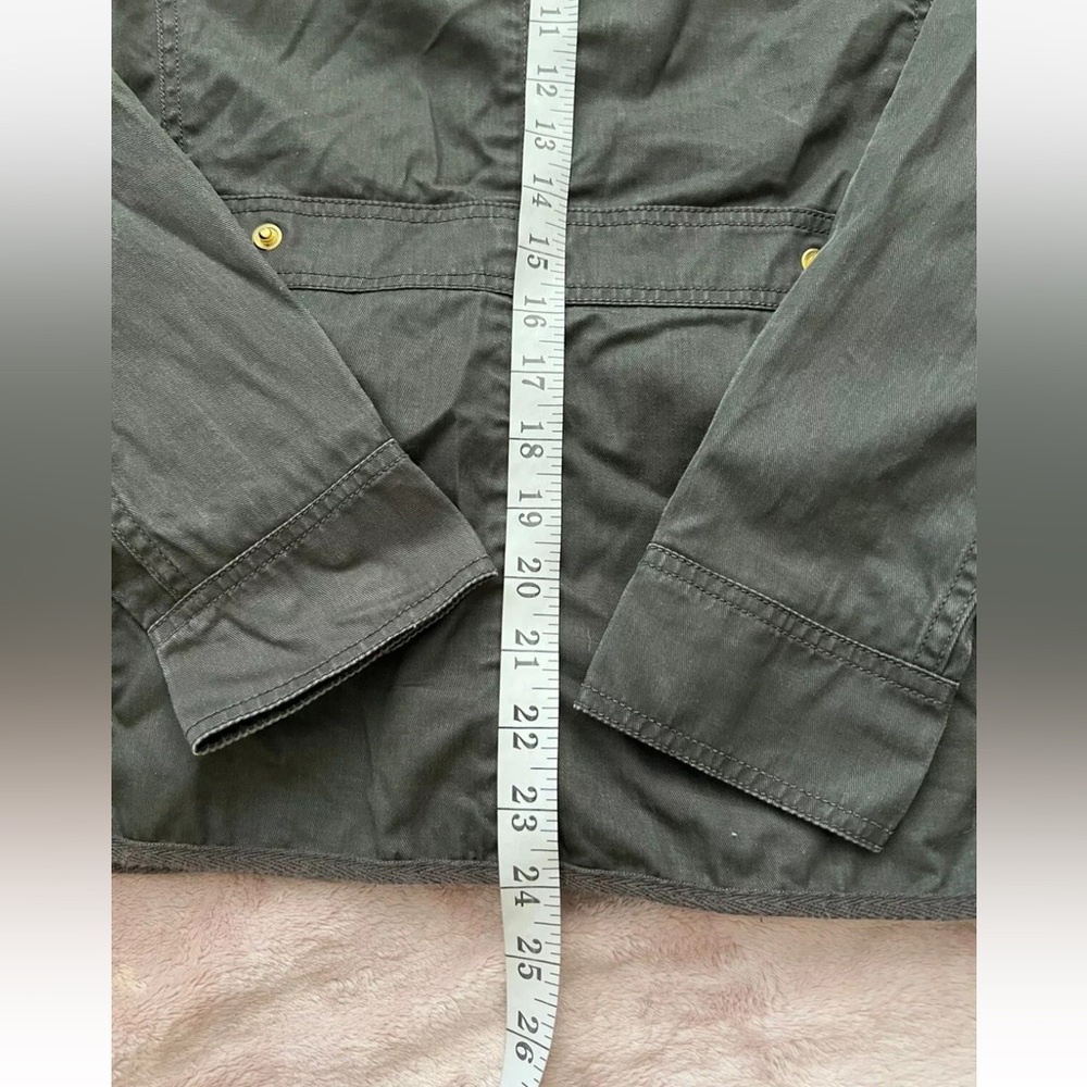 J Crew Women’s Relaxed Boyfriend Field Jacket Style Army Green Size Xsmall - Picture 9 of 10